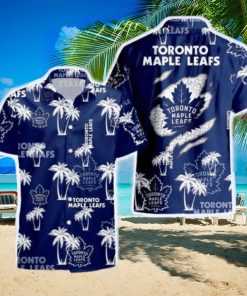 Toronto Maple Leafs Palm Tree Pattern Hawaiian Shirt For Men And Women Gift Beach Holiday