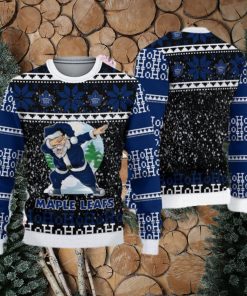 Toronto Maple Leafs Ugly Christmas Santa Claus Xmas Sweater Star Gift Mens Women