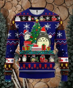 Totoro Ghibli Noel Blue 1 Amazing Gift Ugly Christmas 3D Sweater Christmas Gift For Men And Women