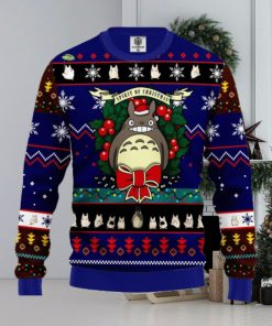 Totoro Ugly Christmas Sweater Blue Ideas For Men Women