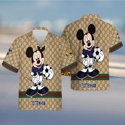 Tottenham Gucci Mickey Hawaiian Shirt