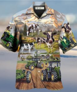 Tractor And Cow Farm Lover Hawaiian Shirt – Trendy Aloha