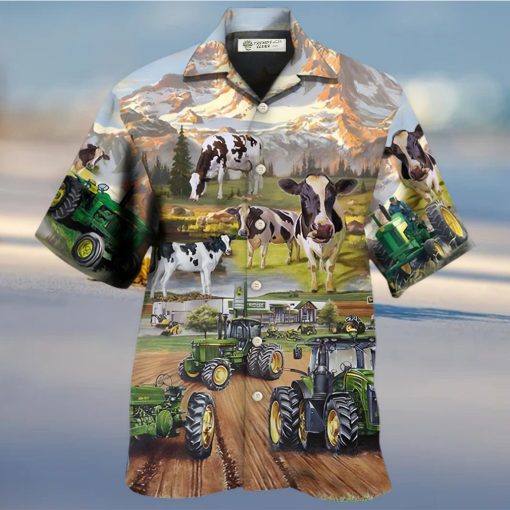 Tractor And Cow Farm Lover Hawaiian Shirt – Trendy Aloha