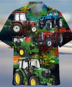 Tractor Green Nice Design Unisex Hawaiian Shirt