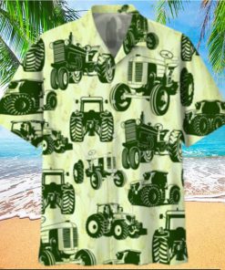 Tractor Green Unique Design Unisex Hawaiian Shirt