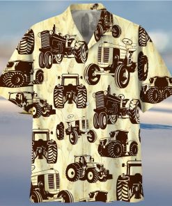 Tractor Tan High Quality Unisex Hawaiian Shirt