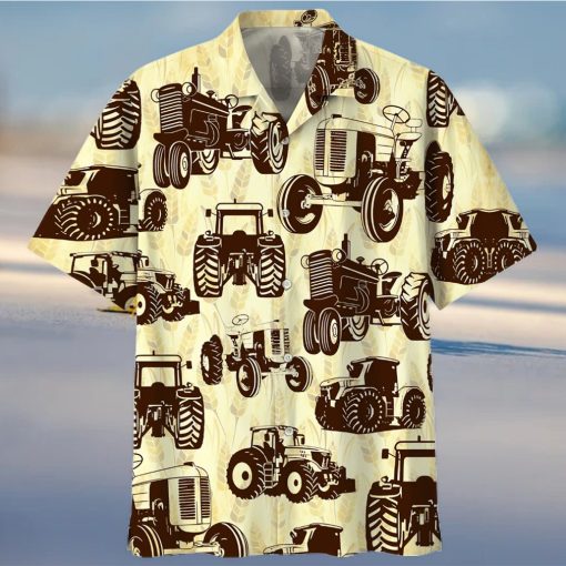 Tractor Tan High Quality Unisex Hawaiian Shirt