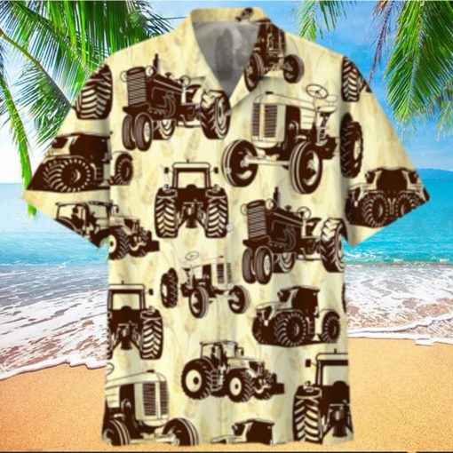 Tractor Tan High Quality Unisex Hawaiian Shirt