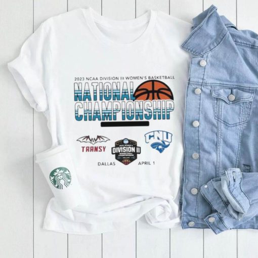 Transylvania Pioneers Vs Christopher Newport Captains Ncaa Division Iii Women’s Basketball National Championship 2023 Shirt