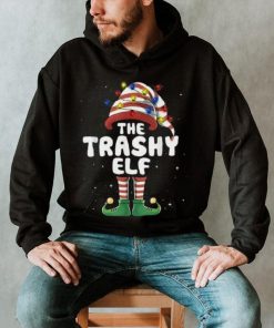 Trashy Elf Lights Matching Family Christmas Group Pajamas Shirt