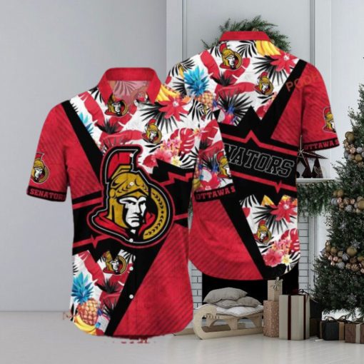 Travel Style Ottawa Senators NHL Hawaiian Aloha Shirt