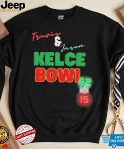 Travis And Jason Kelce Bowl 62 Vs 15 Shirt