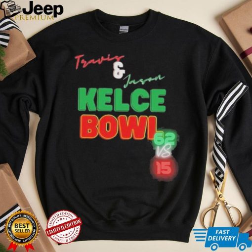 Travis And Jason Kelce Bowl 62 Vs 15 Shirt