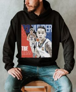 Tre Mann Basketball Design Poster Thunder T Shirt