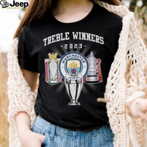 Treble Winners 2023 Manchester City The Citizens Gift For Fan T Shirt