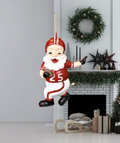 Tree Buddees Touchdown Santa Christmas Sports Football Ornament