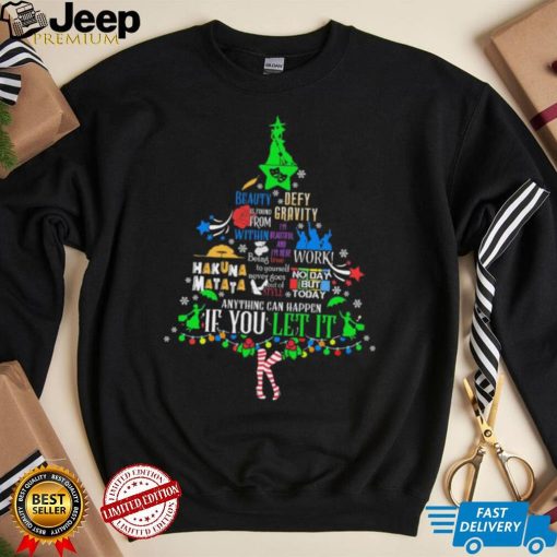 Tree Christmas Beauty Defy If You Let It Shirt