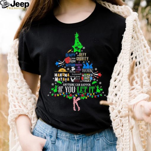 Tree Christmas Beauty Defy If You Let It Shirt