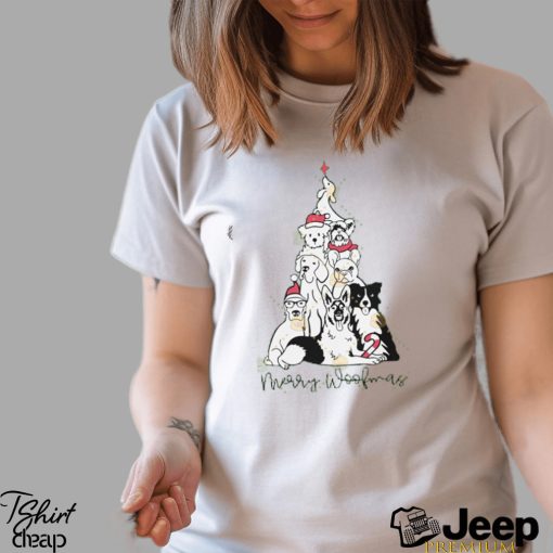 Tree Christmas Dog Shirt