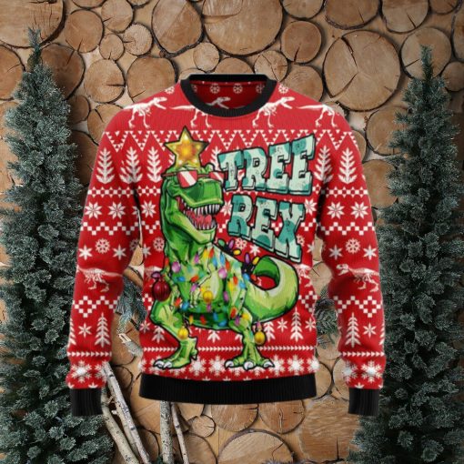 Tree Rex Rex Dinosaur Jurassic ParkUgly Christmas Sweater Unique Gift