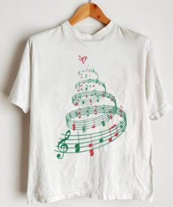 Tree With Music Notes And Heart Christmas shirt