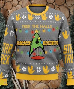 Trek The Halls Star Trek Cute Ugly Christmas Sweater Christmas Gift For Family