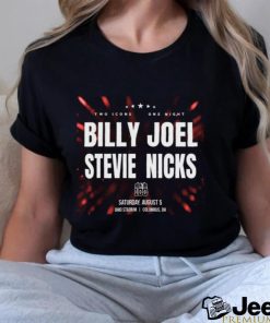 Trending Billy Joel And Stevie Nicks Tour 2023 Two Icon One Night Ohio Stadium Concert T shirt