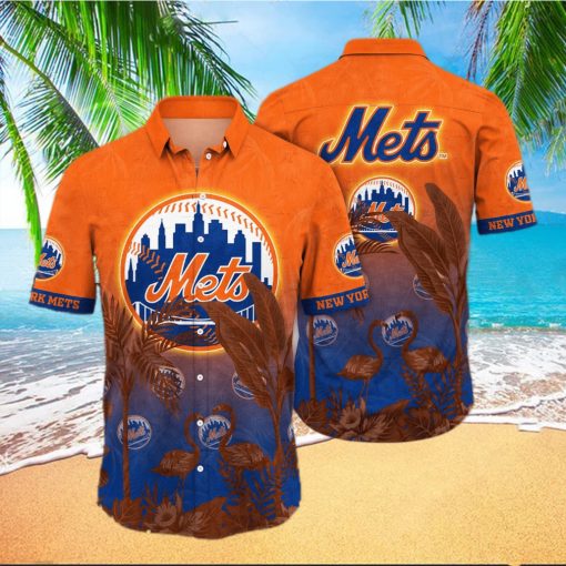 Trending MLB New York Mets Floral Flower Hawaiian Shirt