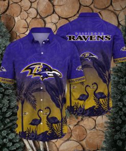 Trending NFL Baltimore Ravens Flower Summer Hawaiian Shirt