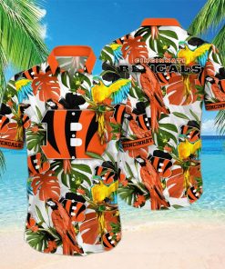 Trending NFL Cincinnati Bengals Flower Hawaiian Shirt