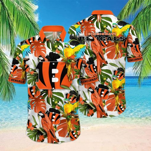 Trending NFL Cincinnati Bengals Flower Hawaiian Shirt