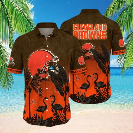 Trending NFL Cleveland Browns Floral Hawaiian Shirt