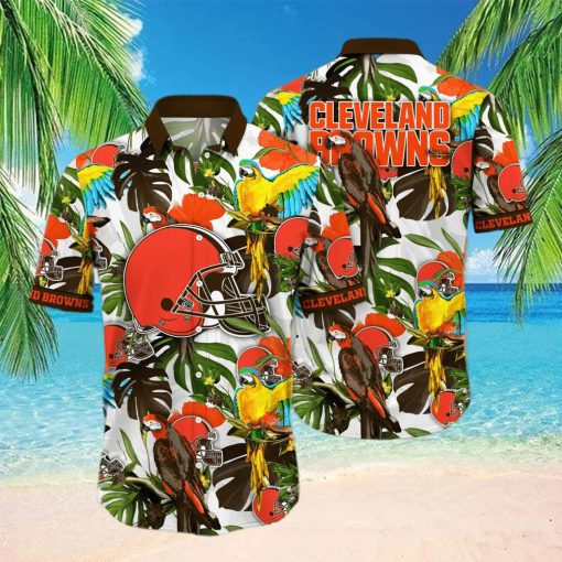 Trending NFL Cleveland Browns Flower Hawaiian Shirt