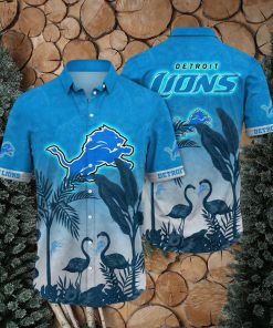 Trending NFL Detroit Lions Flower Summer Hawaiian Shirt