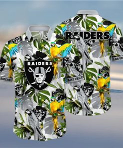 Trending NFL Las Vegas Raiders Flower Hawaiian Shirt