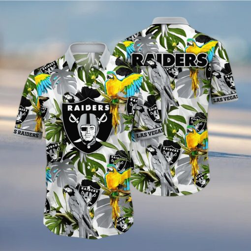 Trending NFL Las Vegas Raiders Flower Hawaiian Shirt