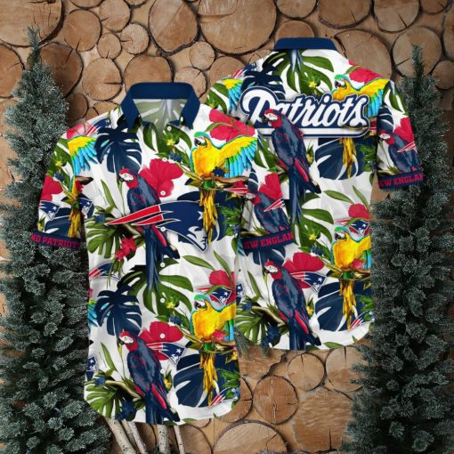 Trending NFL New England Patriots Flower Hawaiian Shirt