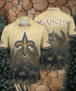 Trending NFL New Orleans Saints Flower Summer Hawaiian Shirt