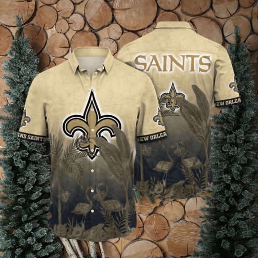 Trending NFL New Orleans Saints Flower Summer Hawaiian Shirt
