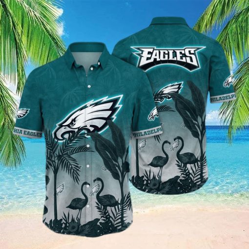 Trending NFL Philadelphia Eagles Flower Hawaiian Shirt