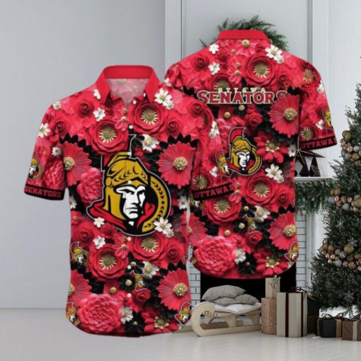 Trending This Summer Customizable NHL Ottawa Senators Hawaiian Shirt