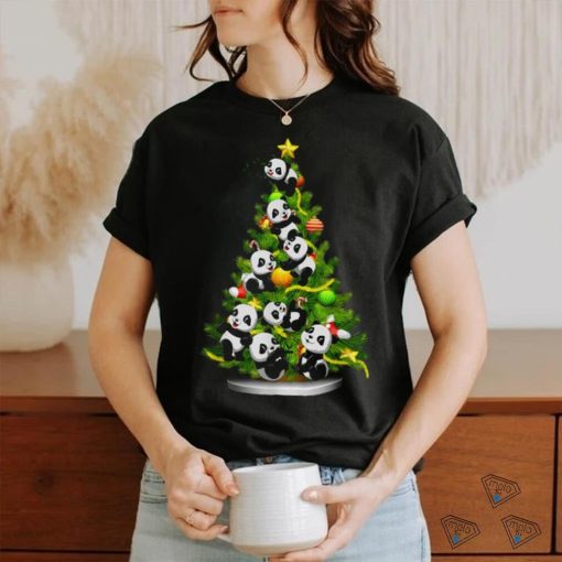 Trends Panda Christmas Tree Decorations Ornaments Gifts Panda Lover T Shirts