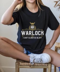 Trends Warlock Eldritch Blast D20 Funny Tabletop Rpg Gamers T Shirts