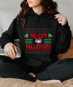 Tri City Valleycats Ugly Christmas T Shirt