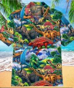 Triceratops Clothing Triceratops Lover Dinosaur Hawaiian Shirt