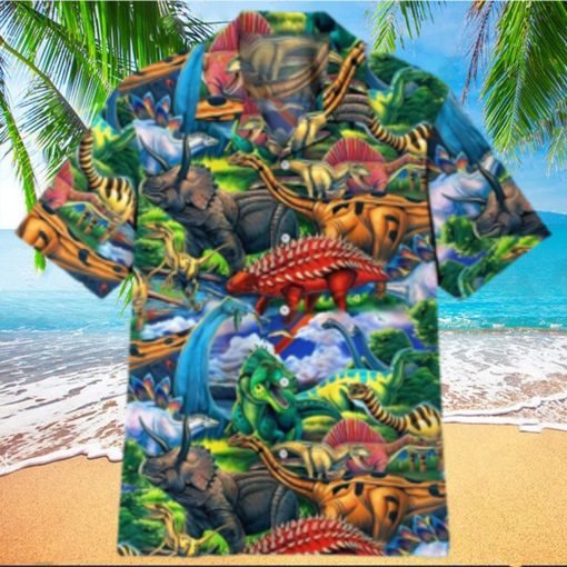 Triceratops Clothing Triceratops Lover Dinosaur Hawaiian Shirt