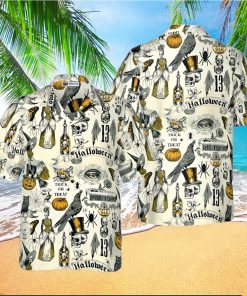 Trickery Halloween Pattern Hawaiian Shirt