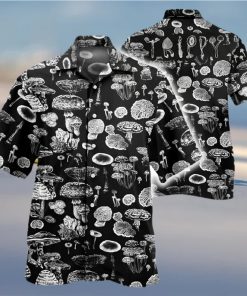 Trippy Mushroom Pattern Hawaiian Shirt