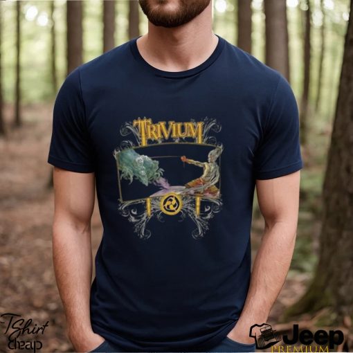 Trivium Band The Crusade Black Short Sleeve Cotton T  Shirt, Trivium European Tour 2023 Tickets Merch, Trivium Band Members T  Shirt