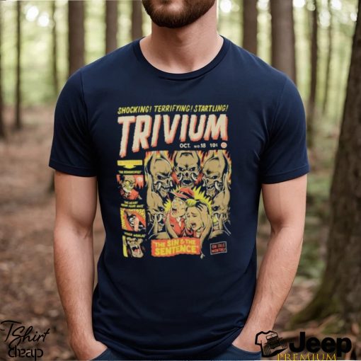 Trivium Concert Band Tour Tee Shirt, Trivium North America Tour 2023 Beartooth T  Shirt, Trivium Band Tour Dates Merch